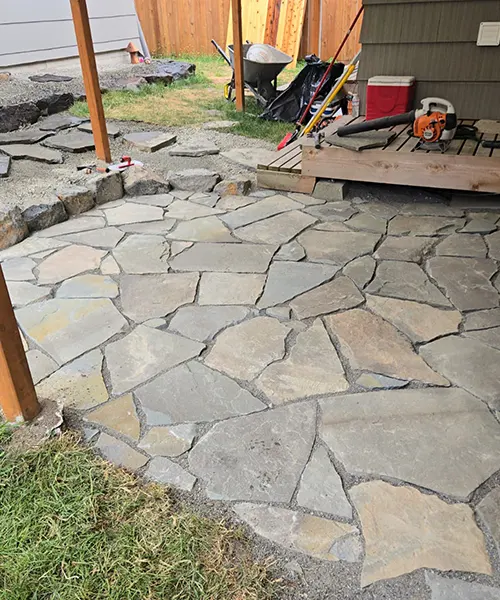 Pensilvanya flagstone Installation in Edmonds 